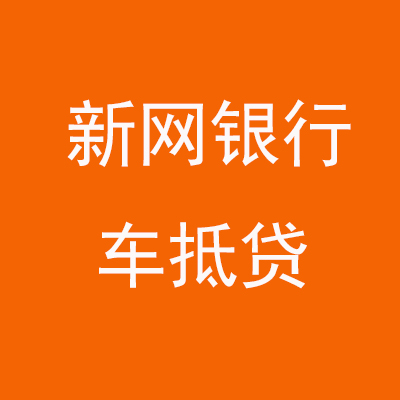 沙雅新网银行车抵贷
